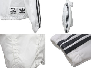 極美品 PRADA × Adiddas プラダ × アディダス 21AW ナイロンジャケット RE-Nylon SGB964 ホワイト サイズ50 中古 60154