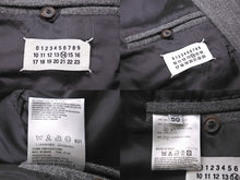 Load image into Gallery viewer, MARTIN MARGIELA マルタンマルジェラ 本人期 ジャケット ハチノジライダース グレー サイズ50 28 AM006 美品 中古 60155