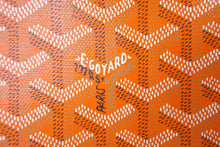 Load image into Gallery viewer, 極美品 GOYARD ゴヤール クラッチバッグ ジュバンス MM ポーチ オレンジ ゴヤールディンキャンバス シルバー金具 中古 60170