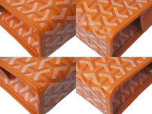 Load image into Gallery viewer, 極美品 GOYARD ゴヤール クラッチバッグ ジュバンス MM ポーチ オレンジ ゴヤールディンキャンバス シルバー金具 中古 60170