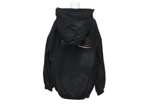 Load image into Gallery viewer, 新品同様 BALENCIAGA バレンシアガ キャンペーンロゴダメージ加工ジップアップフーディー サイズL ブラック 720424TNVK5 中古 60186