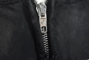 新品同様 BALENCIAGA バレンシアガ キャンペーンロゴダメージ加工ジップアップフーディー サイズL ブラック 720424TNVK5 中古 60186