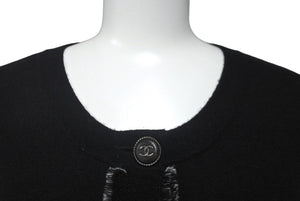 CHANEL シャネル ワンピース ニット ココマーク ココボタン ブラック カシミヤ サイズ36 P42061W04956 美品 中古 60203