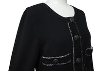 Load image into Gallery viewer, CHANEL シャネル ワンピース ニット ココマーク ココボタン ブラック カシミヤ サイズ36 P42061W04956 美品 中古 60203