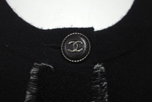 CHANEL シャネル ワンピース ニット ココマーク ココボタン ブラック カシミヤ サイズ36 P42061W04956 美品 中古 60203