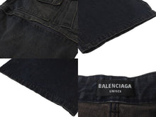 Load image into Gallery viewer, 新品同様 BALENCIAGA バレンシアガ オーバーサイズ ダブルカーゴ バギー デニムパンツ 22SS インディゴ コットン 34 675217 TJW57 中古 60219