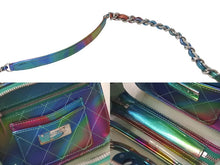 Load image into Gallery viewer, 新品同様 CHANEL シャネル チェーンショルダーバッグ バニティケース ココマーク レインボー シルバー 29番台 2020年 中古 60221