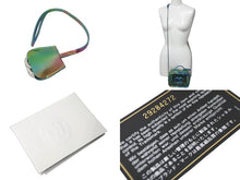 Load image into Gallery viewer, 新品同様 CHANEL シャネル チェーンショルダーバッグ バニティケース ココマーク レインボー シルバー 29番台 2020年 中古 60221