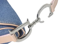 Load image into Gallery viewer, Christian Dior クリスチャンディオール ワンショルダーバッグ デニム ピンク サドルバッグ ガリアーノ期 美品 中古 60225