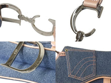 Load image into Gallery viewer, Christian Dior クリスチャンディオール ワンショルダーバッグ デニム ピンク サドルバッグ ガリアーノ期 美品 中古 60225