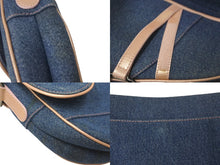 Load image into Gallery viewer, Christian Dior クリスチャンディオール ワンショルダーバッグ デニム ピンク サドルバッグ ガリアーノ期 美品 中古 60225