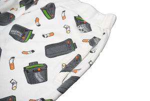 Billionaire Boys Club ビリオネアボーイズクラブ ショートパンツ タバコ ウォークマン コットン ホワイト XL 美品 中古 60227