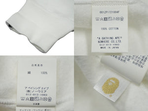 アメリカ限定 極美品 A BATHING APE アベイシングエイプ パーカー シャークパーカー ホワイト ネイビー レッド サイズXL 中古 60228