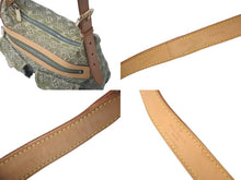 Load image into Gallery viewer, LouisVuitton ルイヴィトン バギーPM ショルダーバッグ M95213 モノグラムデニム レザー カーキ ゴールド 美品 中古 60233
