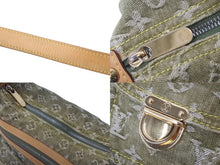 Load image into Gallery viewer, LouisVuitton ルイヴィトン バギーPM ショルダーバッグ M95213 モノグラムデニム レザー カーキ ゴールド 美品 中古 60233