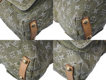 Load image into Gallery viewer, LouisVuitton ルイヴィトン バギーPM ショルダーバッグ M95213 モノグラムデニム レザー カーキ ゴールド 美品 中古 60233