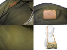 Load image into Gallery viewer, LouisVuitton ルイヴィトン バギーPM ショルダーバッグ M95213 モノグラムデニム レザー カーキ ゴールド 美品 中古 60233