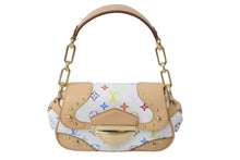 Load image into Gallery viewer, 新品同様 LOUIS VUITTON ルイヴィトン ハンドバッグ マリリンPM モノグラム ホワイト マルチカラー M40127 ゴールド金具 中古 60237