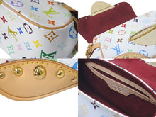 Load image into Gallery viewer, 新品同様 LOUIS VUITTON ルイヴィトン ハンドバッグ マリリンPM モノグラム ホワイト マルチカラー M40127 ゴールド金具 中古 60237