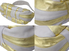 Load image into Gallery viewer, PRADA プラダ 2WAYセミショルダーバッグ ストラップ付き パンプキンシリーズ BN1678 カーフ ベージュ ゴールド 美品 中古 60261