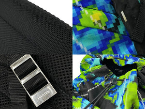 PRADA プラダ リュック バックパック デジタルカモ柄 デジカモ マルチナイロンカラー シルバー金具 2VZ135 美品 中古 60264 