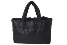 Load image into Gallery viewer, CHANEL シャネル トートバッグ コココクーン A47107 13番台 2009年 ナイロン ラムスキン ブラック シルバー金具 美品 中古 60265