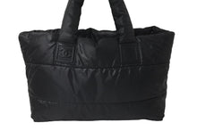 Load image into Gallery viewer, CHANEL シャネル トートバッグ コココクーン A47107 13番台 2009年 ナイロン ラムスキン ブラック シルバー金具 美品 中古 60265