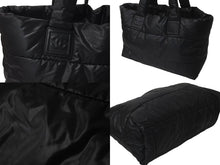 Load image into Gallery viewer, CHANEL シャネル トートバッグ コココクーン A47107 13番台 2009年 ナイロン ラムスキン ブラック シルバー金具 美品 中古 60265