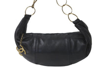 Load image into Gallery viewer, CHANEL シャネル ハンドバッグ ワンショルダー ココマーク 7番台 チェーン ブラック レザー ゴールド金具 美品 中古 60273