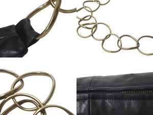 CHANEL シャネル ハンドバッグ ワンショルダー ココマーク 7番台 チェーン ブラック レザー ゴールド金具 美品 中古 60273