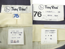 画像をギャラリービューアに読み込む, 新品末使用 TROY BROS トロイ ブロス スラックス パンツ TS6417 ポリエステル グレー サイズ76 中古 60302