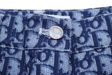 Load image into Gallery viewer, Christian Dior クリスチャンディオール デニムパンツ トロッター 総柄 ロゴ サイズ34 ブルー ネイビー 美品 中古 60312