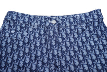 Load image into Gallery viewer, Christian Dior クリスチャンディオール デニムパンツ トロッター 総柄 ロゴ サイズ34 ブルー ネイビー 美品 中古 60312