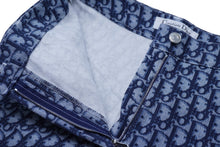 Load image into Gallery viewer, Christian Dior クリスチャンディオール デニムパンツ トロッター 総柄 ロゴ サイズ34 ブルー ネイビー 美品 中古 60312