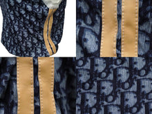 Load image into Gallery viewer, Christian Dior クリスチャンディオール トロッター柄 ベスト ネイビー レーヨン 2P13055000 サイズ38 美品 中古 60315