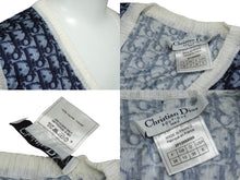 Load image into Gallery viewer, Christian Dior クリスチャンディオール トロッター柄 ベスト ネイビー レーヨン 2P13055000 サイズ38 美品 中古 60315