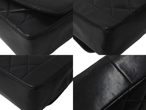 CHANEL シャネル ショルダーバッグ マトラッセ ダイアナ 25 シングルフラップ シングルチェーン ブラック 美品 中古 60359