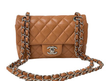 Load image into Gallery viewer, CHANEL シャネル チェーンショルダーバッグ ミニマトラッセ キャビアスキン 15番台 ブラウン シルバー金具 美品 中古 60360