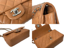 Load image into Gallery viewer, CHANEL シャネル チェーンショルダーバッグ ミニマトラッセ キャビアスキン 15番台 ブラウン シルバー金具 美品 中古 60360