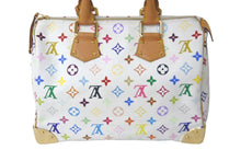 Load image into Gallery viewer, LOUIS VUITTON ルイ ヴィトン ハンドバッグ スピーディ30 村上隆 M92643 PVC レザー ホワイト マルチカラー 美品 中古 60379
