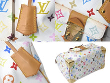 Load image into Gallery viewer, LOUIS VUITTON ルイ ヴィトン ハンドバッグ スピーディ30 村上隆 M92643 PVC レザー ホワイト マルチカラー 美品 中古 60379