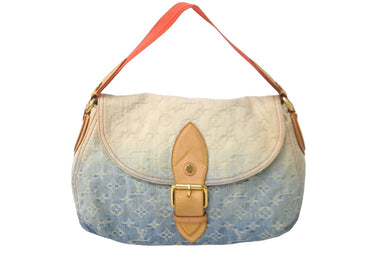 LOUIS VUITTON ルイヴィトン ショルダーバッグ サンレイ M40416 モノグララムデニム ピンク グラデーション 良品 中古 60382