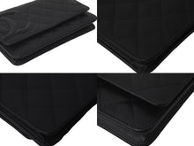 Load image into Gallery viewer, 極美品 CHANEL シャネル カンボンライン A46646 チェーンウォレット ショルダー 黒 黒 ブラック シルバー金具 中古 60386
