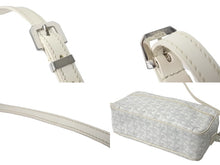 Load image into Gallery viewer, 極美品 GOYARD ゴヤール カップヴェール ショルダーバッグ ヘリンボーン柄 ホワイト 白 シルバー金具 中古 60392