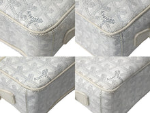 Load image into Gallery viewer, 極美品 GOYARD ゴヤール カップヴェール ショルダーバッグ ヘリンボーン柄 ホワイト 白 シルバー金具 中古 60392