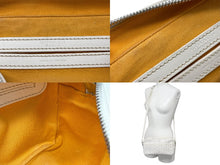 Load image into Gallery viewer, 極美品 GOYARD ゴヤール カップヴェール ショルダーバッグ ヘリンボーン柄 ホワイト 白 シルバー金具 中古 60392