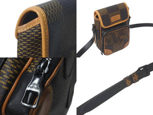 LOUIS VUITTON ルイヴィトン×NIGO ショルダーバッグ アマゾン スリングバッグ N40357 ブラウン ブラック 中古 60393
