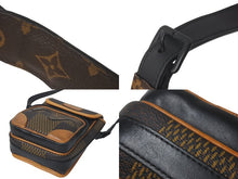 Load image into Gallery viewer, LOUIS VUITTON ルイヴィトン×NIGO ショルダーバッグ アマゾン スリングバッグ N40357 ブラウン ブラック 中古 60393