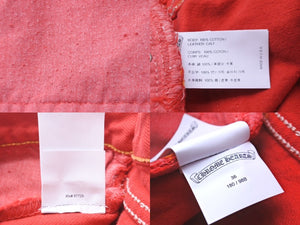 未使用 CHROME HEARTS クロムハーツ リーバイス レッド デニムパンツ クロスパッチ メンズ 36 中古 60396