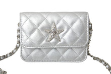 Load image into Gallery viewer, 新品未使用 CHANEL シャネル ショルダーバッグ ココマーク スター シルバー ラインストーン イヤーズ ギフト シルバー金具 中古 60398